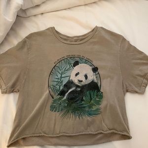 Medium Urban Outfitters “PLEASE BEAR US IN MIND” crop top